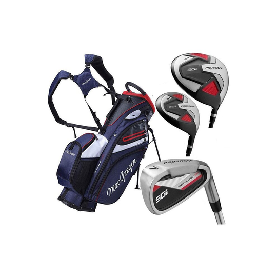 WILSON SGI PROSTAFF GRAPHITE MENS GOLF SET & MACGREGOR HYBRID CART BAG