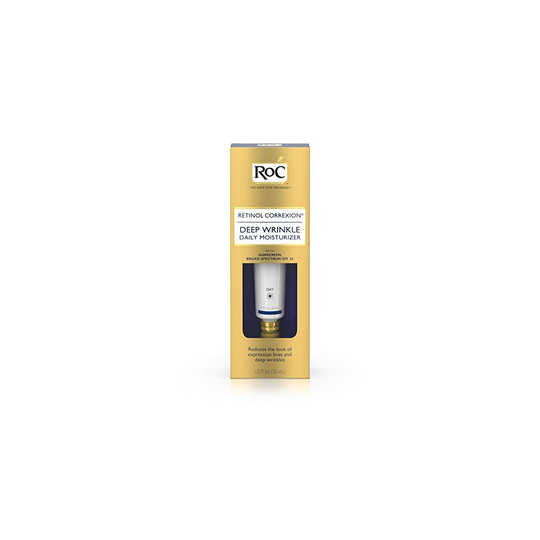 Roc Retinol Correxion Deep Wrinkle Treatment Daily Moisturizer With Sunscreen Broad Spectrum spf 30, 1 Oz.