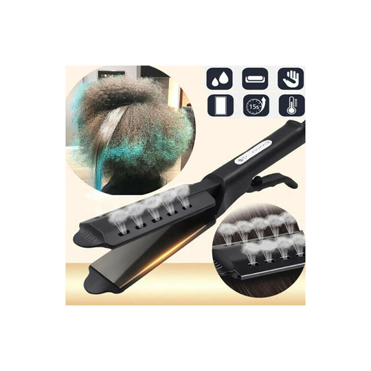 Ceramic Tourmaline Ionic Flat Iron Hair Straightener, Steam Electric Splint Hair Straighteners