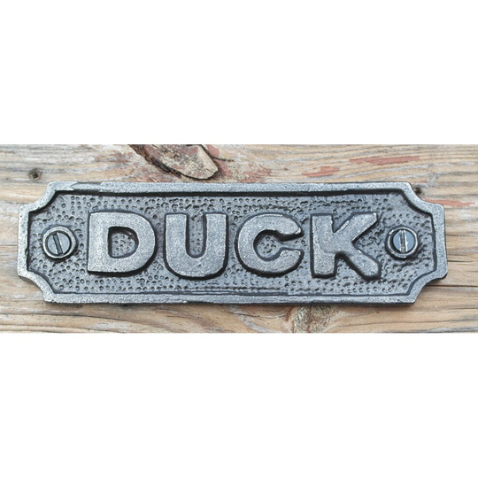 Cast Iron antique style DUCK Wall Plaque