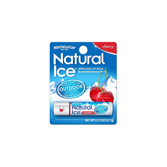 Mentholatum Natural Ice Lip Balm Cherry SPF 15 1 Each (Pack of 8)