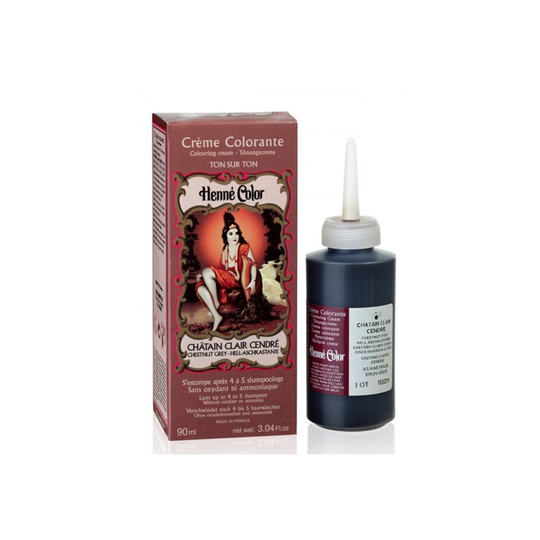 Henne Color Chestnut Grey Henna Hair Colouring Cream 90 ml
