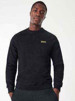 Barbour International Essential Sweatshirt - Black, Black, Size S, Men