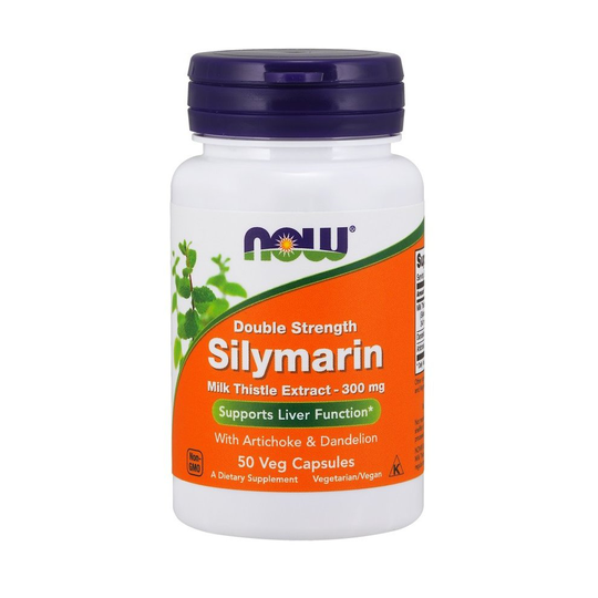 NOW Foods Silymarin with Artichoke & Dandelion, 300mg, 50 vcaps