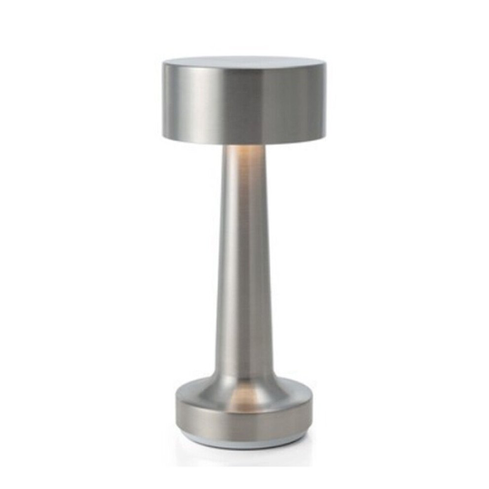 (silver) Cordless LED Desk Lamp Touch Sensor Table Lamp USB