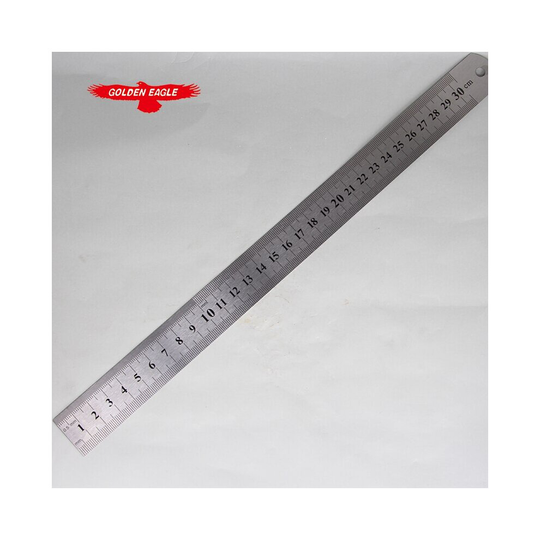 30cm Iron Ruler 30CM double-sided Steel Ruler Complete Specifications