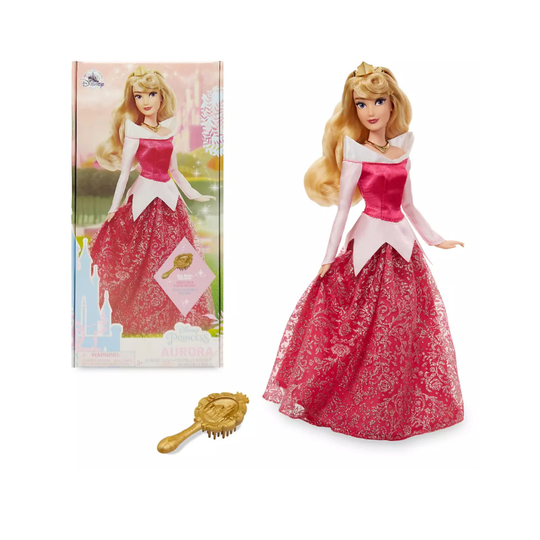 Official Disney Sleeping Beauty - Aurora Classic Doll with Brush EDRK12 771786 WA8LT