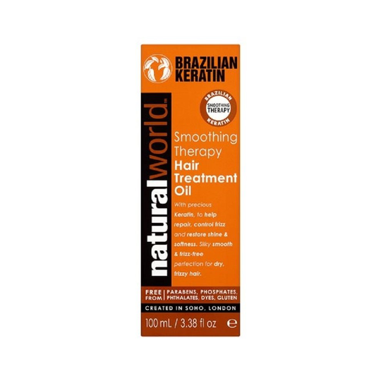 Natural World Brazilian Keratin Hair Treatment Oil 100ml