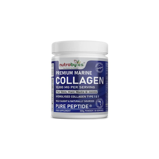 Marine Collagen Powder 10000mg Type 1 & 3 Unflavoured| Wild Caught Fish Hydrolysed Protein Peptides for Women & Men 19 Amino Acids| Kosher and Halal