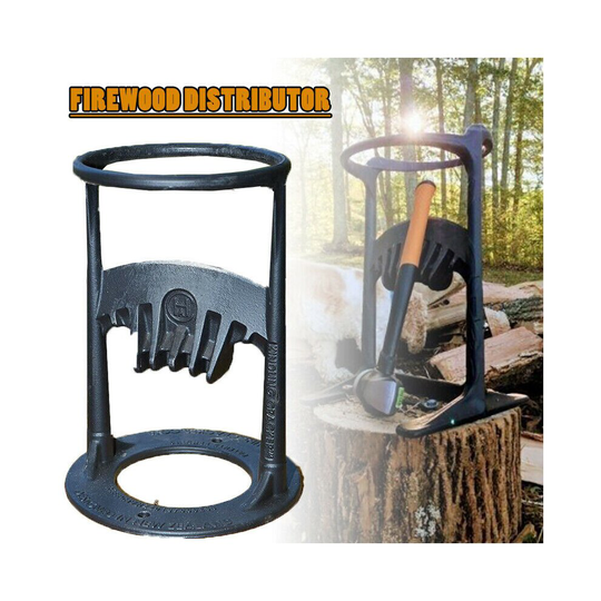 10*20cm Firewood Kindling Splitter Racker Log Wood Cutter Iron Home Decor
