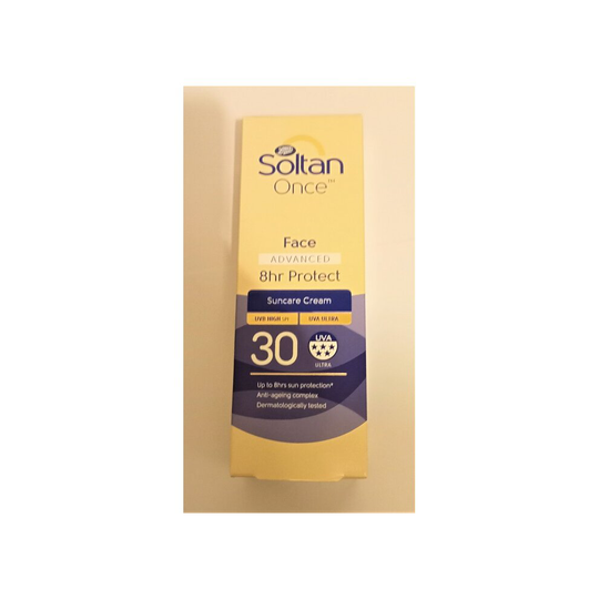 Soltan Once Face Advanced 8hr Protect Face lotion SPF30 50ml