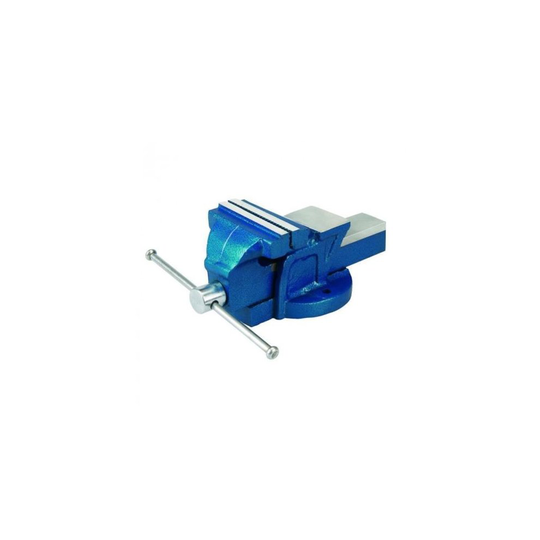 4" Blue Toolzone Fixed Base Vice - tzone 4 fixed base vice