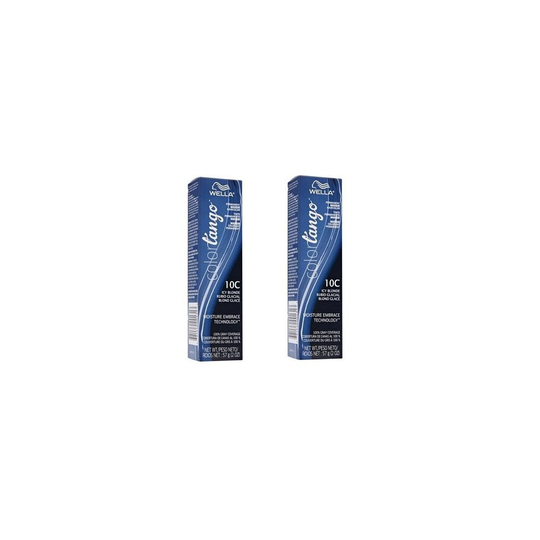 (10C - pack of 2) Wella Color Tango 10C Icy Blonde Permanent Haircolor