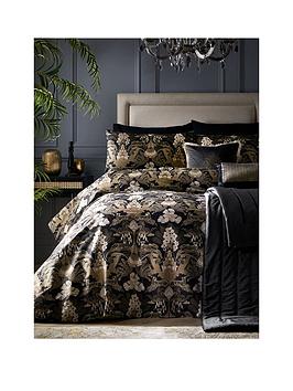 Laurence Llewelyn-Bowen Suburban Jungle Duvet Cover Set Black/Gold - Ks