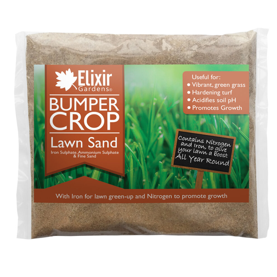 (Bag, 5kg) Elixir Gardens | Bumper Crop | Lawn Sand with Iron | 1kg - 25kg | Bag or Tub