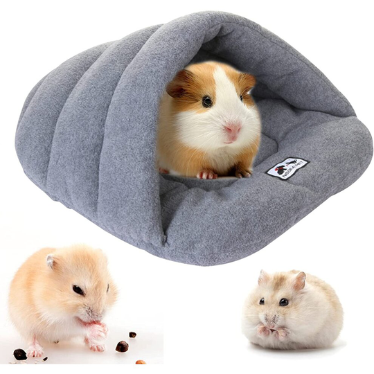 TUAKIMCE Guinea Pig Bed Soft Fleece Rat Bed Guinea Pig Bedding,Hamster Bed Sleeping Bag,Warm Slippers Guinea Pig House,Small Animal Bed Cave Nest for