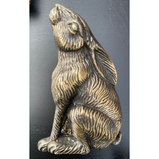 (Antique Brass) Moon Gazing Hare Door Knocker