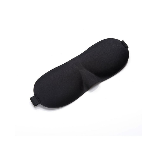 (Black) Eye Mask 3D Black Reusable Relaxing Night Sleeping