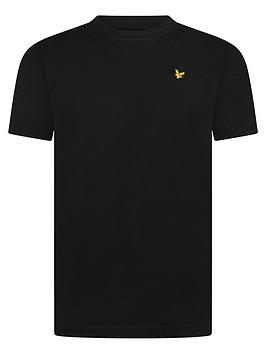 Lyle & Scott Boys Classic Short Sleeve T-shirt - Black, Black, Size 5-6 Years