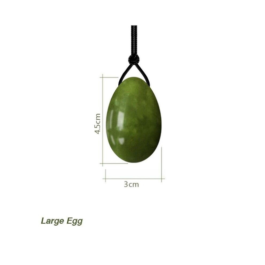 (1 Large Egg) Natural Jade Egg Kegel Women Pelvic Floor Muscle Kegel Exercise