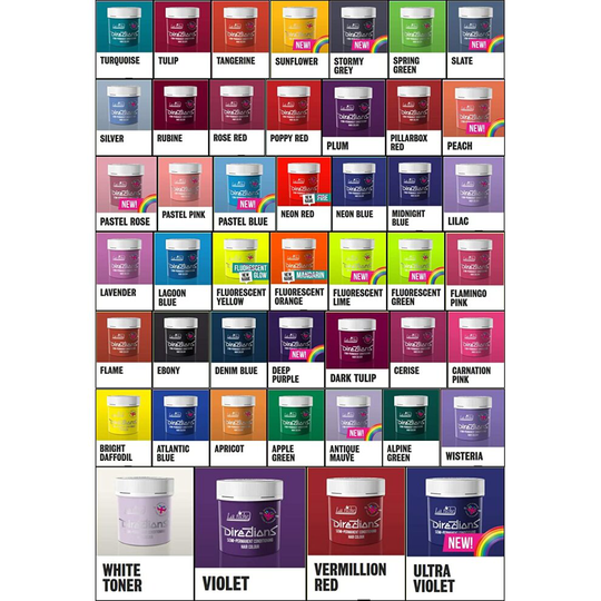 6 x TUBS DIRECTIONS Hair Dye/Colour CHOOSE ANY COLOURS
