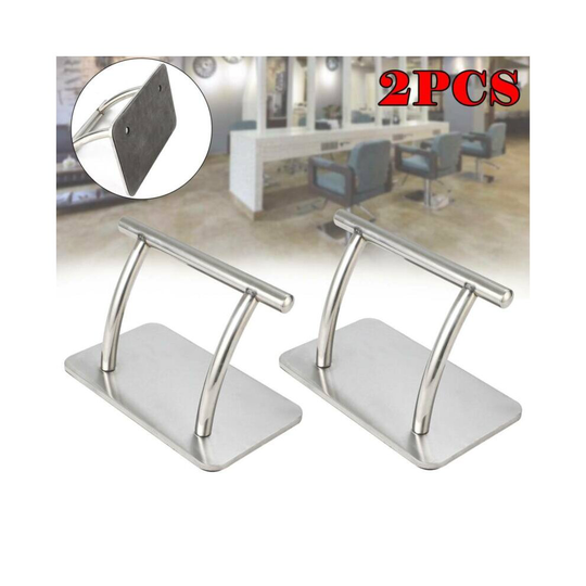 2X Stainless Steel Foot Rest Footrest Relax Hair Salon Chair Tattoo