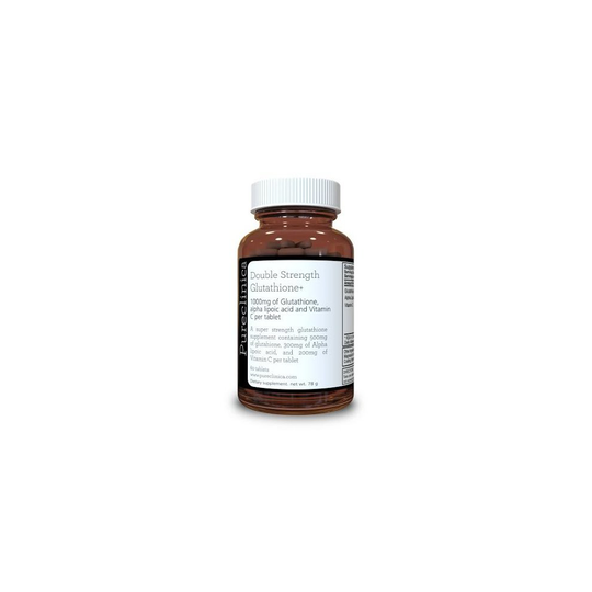 Glutathione 1000mg x 60 Tablets. With 500mg Glutathione, 300mg ALA, and 200mg Vitamin C per tablet