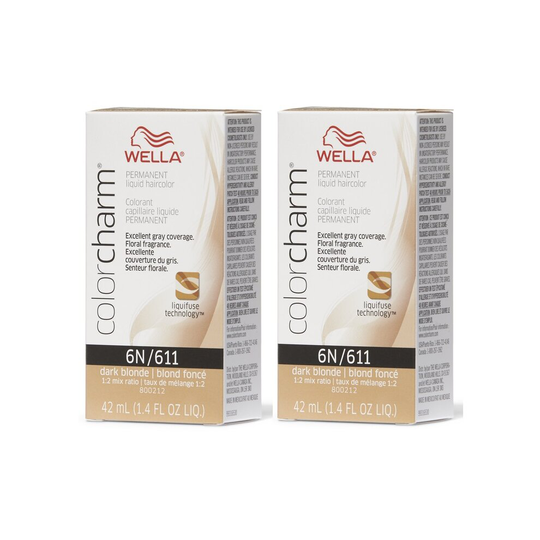 (6N - pack of 2) Wella Color Charm Permanent Liquid Haircolor