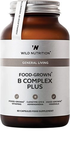 Wild Nutrition Ltd Food-Grown B Complex Plus, 60 VCapsules