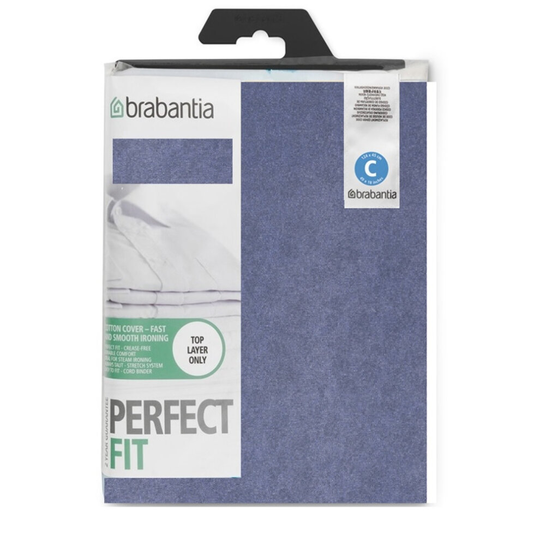 Brabantia Ironing Board Cover - Size C -124cm x 45cm - Denim Blue