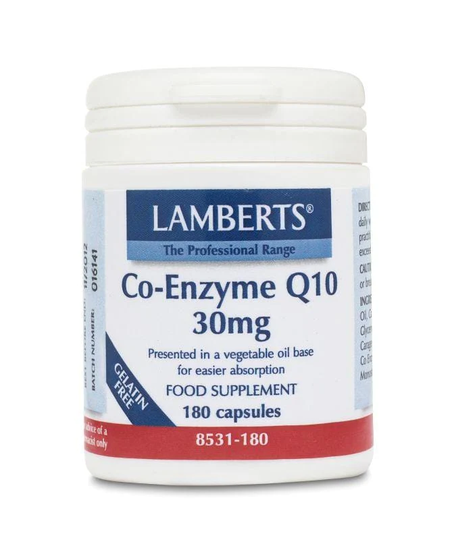 Lamberts Co Enzyme Q10, 30mg, 180Caps