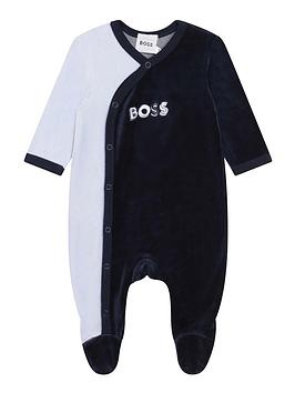 Boss Baby Boys Logo Sleepsuit - Navy