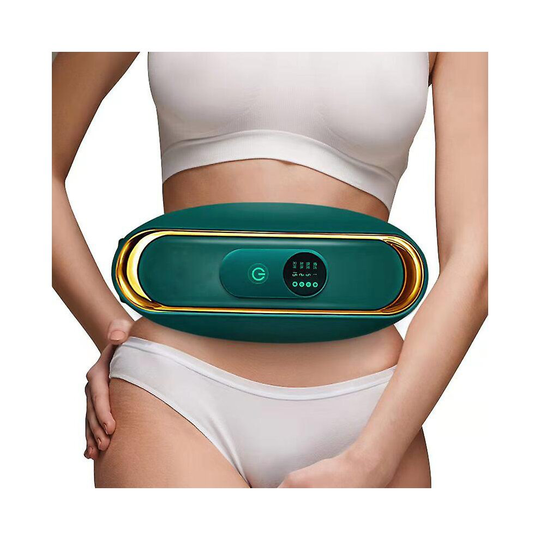 (Green) Weight Loss Belt Slimming Belly Belt Cellulite Massager Home Fat Burning Machine