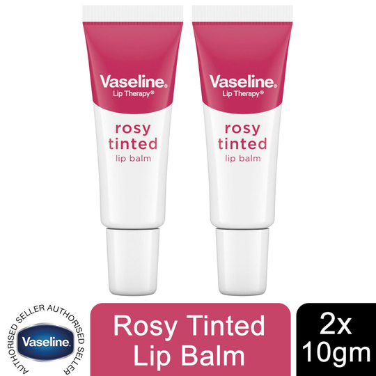 (Buy 2 - Rosy Lips) 2x Vaseline Lip Therapy Lip Balm For Instant softness