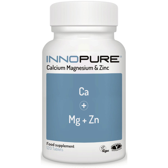 Calcium Magnesium & Zinc 120 Tablets | Vegan, Vegetarian Society Approved
