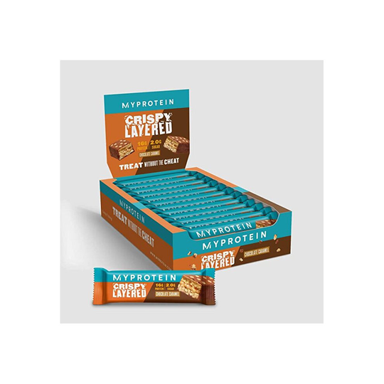 Crispy Layered Bar 12 Bars Chocolate Caramel