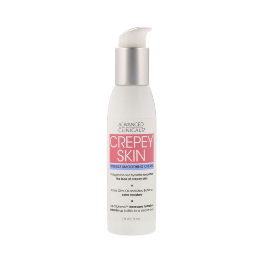 Advanced Clinicals, Crepey Skin, Wrinkle Smoothing Cream, 118ml