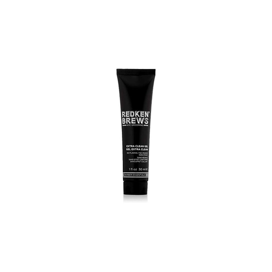 Redken Brews Extra Clean Gel For Men, Mild Hold, No Crunch, No Flaking, No Residue, Hair Gel 1 fl. oz