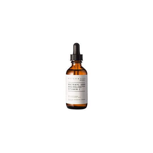 MATRIXYL 3000 + ARGIRELINE Peptide + Vitamin C 2 oz Serum with Organic Hyaluronic Acid, Reduce Sun Spots, Wrinkles, Our Most Powerful Triple Combinati