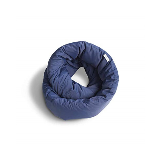 Huzi Infinity Pillow - Home Travel Soft Neck Scarf Support Sleep (Navy)