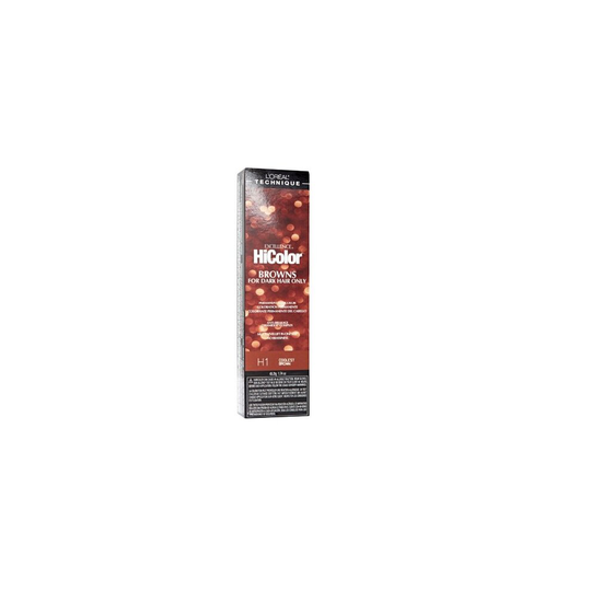 (H1 Coolest Brown) H1 Coolest Brown L'Oreal Excellence HiColor Browns for Dark Hair Only