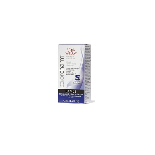 (6A/462) Wella 6A Dark Ash Blonde Color Charm Permanent Liquid Haircolor