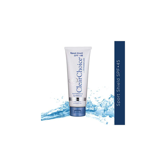 ClearChoice Sport Shield Sunscreen - Natural Face Sunscreen for Daily Use, SPF 45-4 Ounces