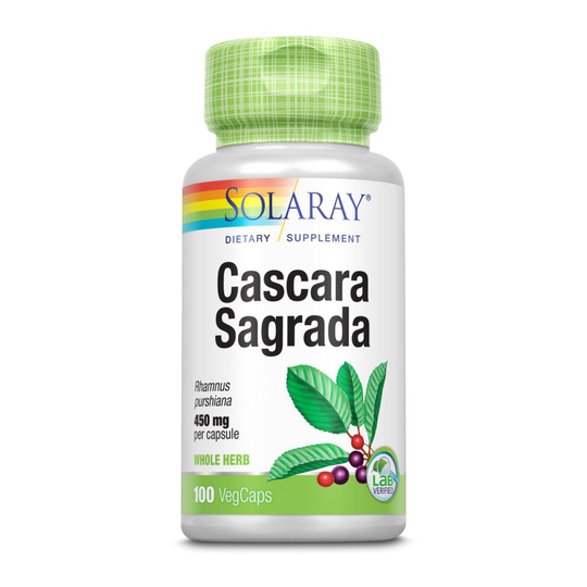 Solaray, True Herbs, Cascara Sagrada, 450 mg, 100 VegCaps