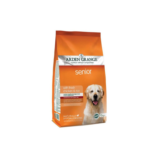 Arden Grange Senior - Chicken & Rice Dog Food Dry Mix 12 kg