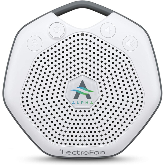 Adaptive Sound Technologies LectroFan Alpha Non-Looping Sleep Sound Machine for Babies Toddlers and Adults, Alpha White