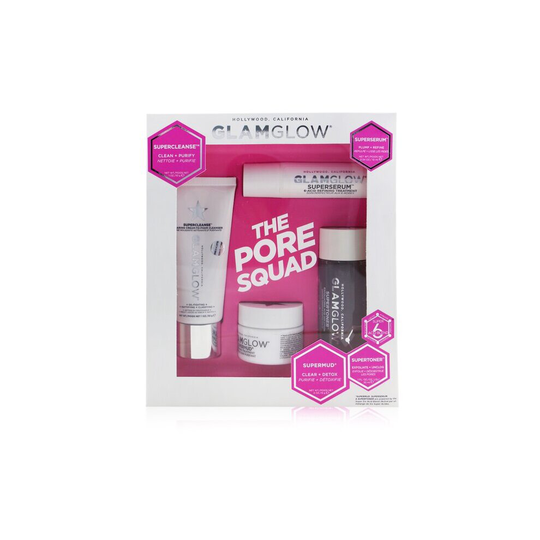The Pore Squad Set: 1x Supercleanse Clearing Cream-to-foam Cleanser - 30g/1oz + 1x Superserum 6-acid Refining Treatment