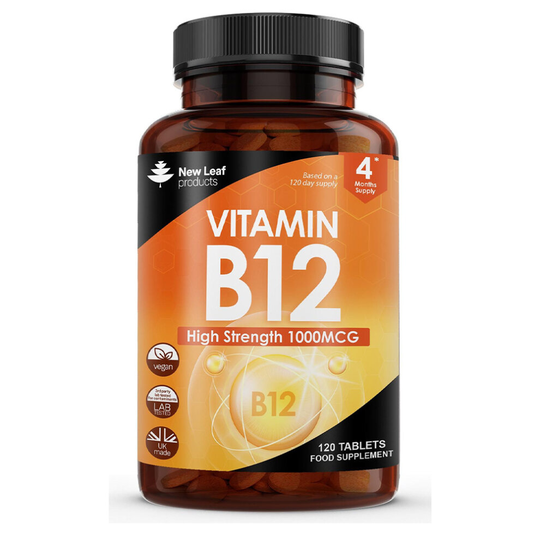 Vitamin B12 1000mcg High Strength Tablets 120 Vegan Tablets (4 Month)