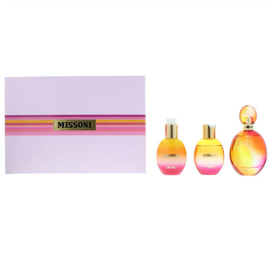 Missoni Gift Set 100ml EDT + 100ml Body Lotion + 100ml Shower Gel