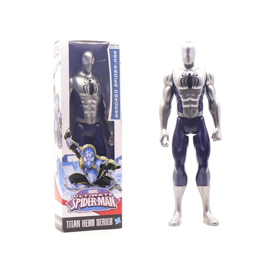 (Silver Spider-Man) Spiderman Venom Thanos Hulk Iron Man Thor Wolverine Action Figure Toys